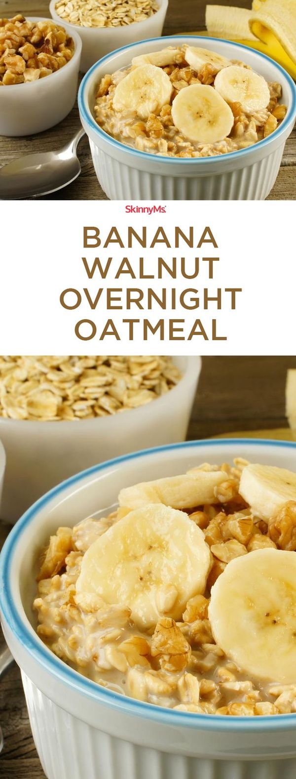 Banana Walnut Overnight Oatmeal