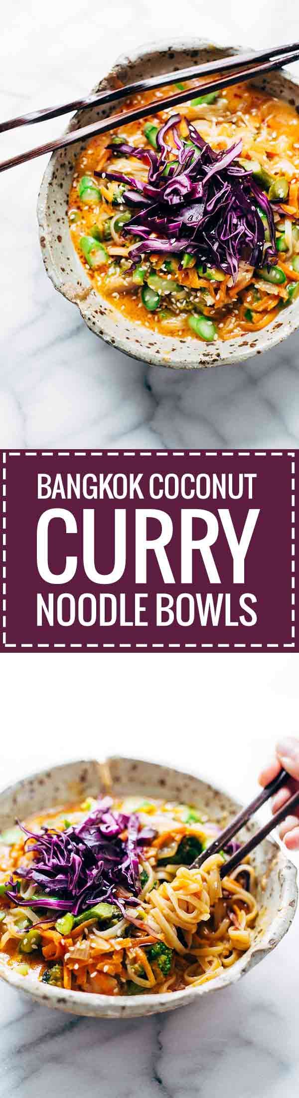 Bangkok Coconut Curry Noodle Bowls