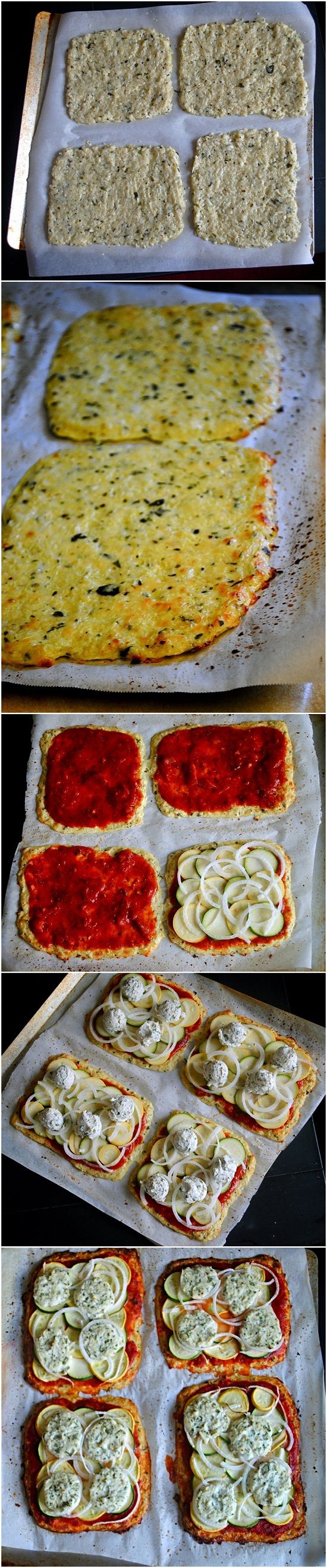 Basil Cauliflower Pizza Crust