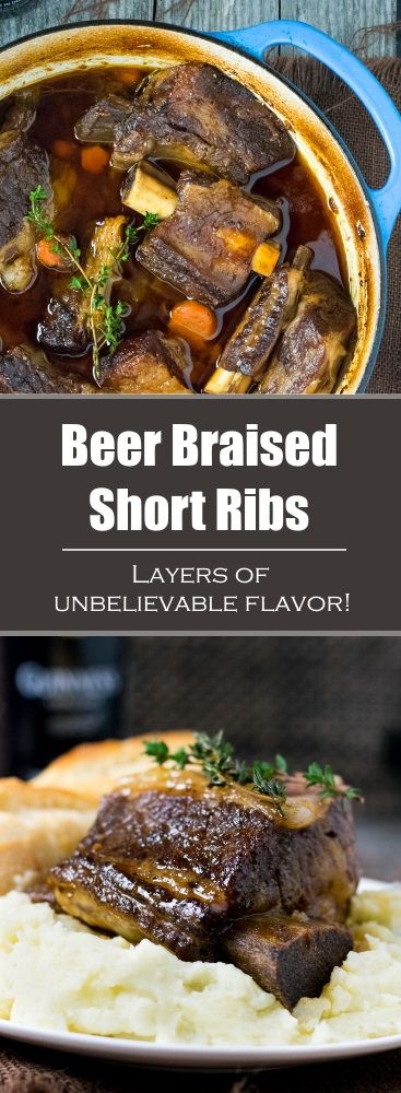 Beer Braised Short Ribs – Dutch Oven