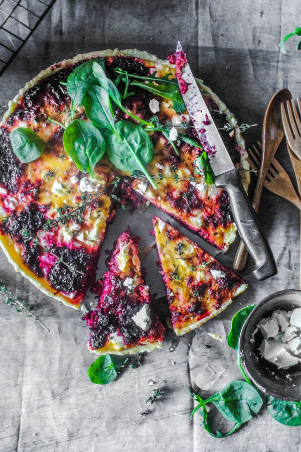 Beetroot and Feta Tart