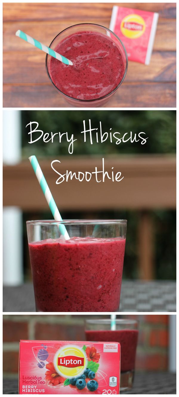 Berry Hibiscus Tea Smoothie