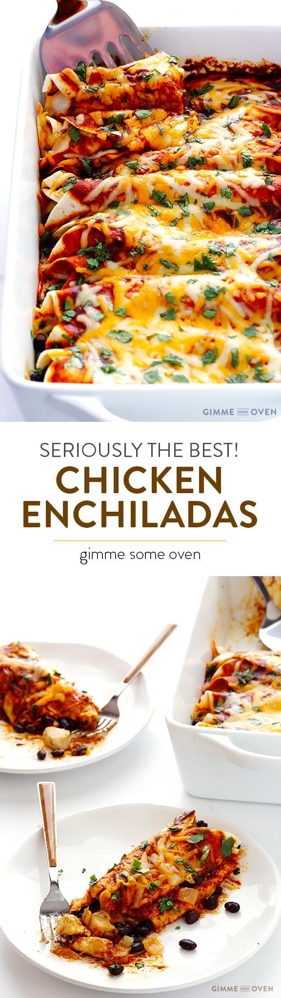 Best Chicken Enchiladas Ever