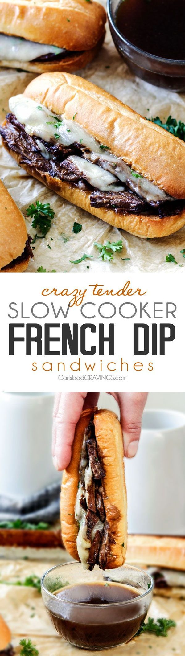 Best Slow Cooker French Dip Sandwiches