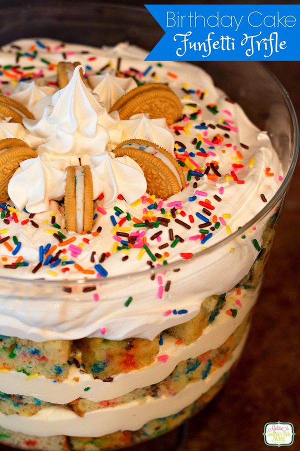 Birthday Cake Funfetti Trifle