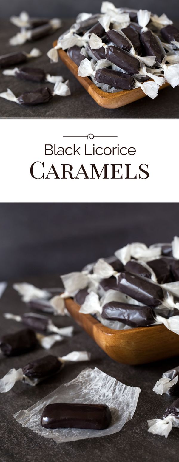 Black Licorice Caramels