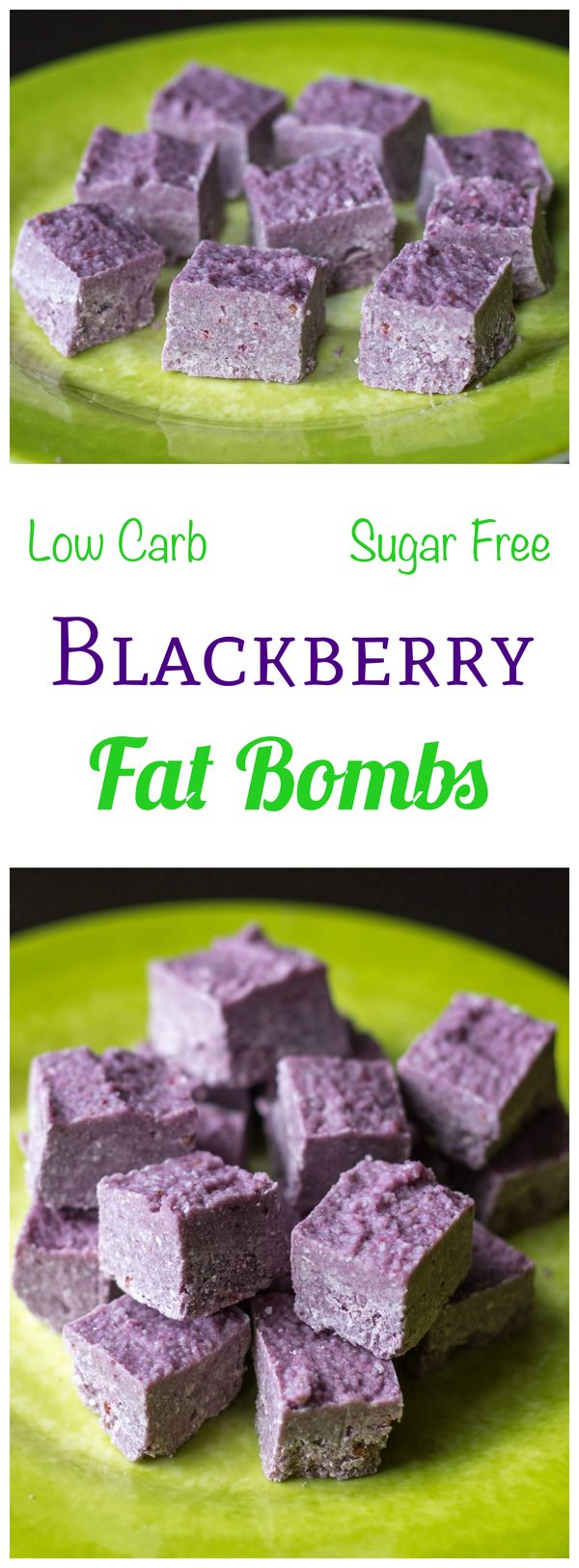 Blackberry Coconut Fat Bombs - Paleo