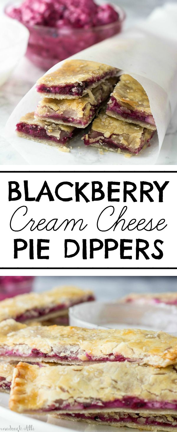 Blackberry Cream Cheese Pie Dippers