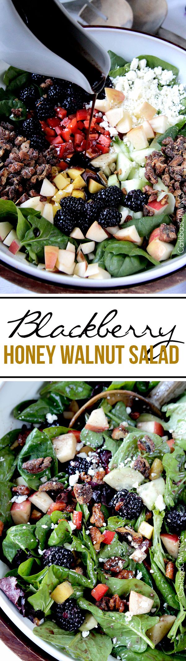 Blackberry Honey Walnut Salad