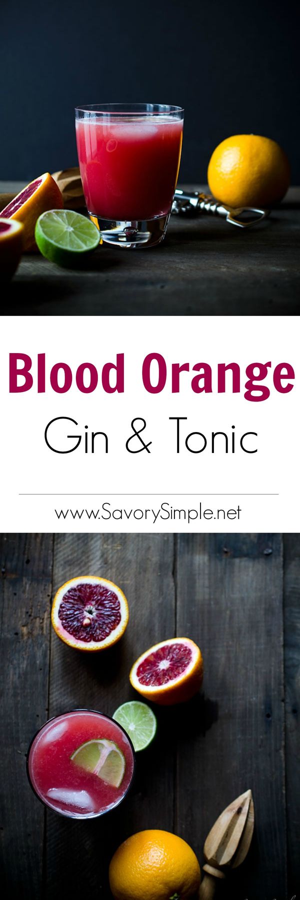 Blood Orange Gin and Tonic