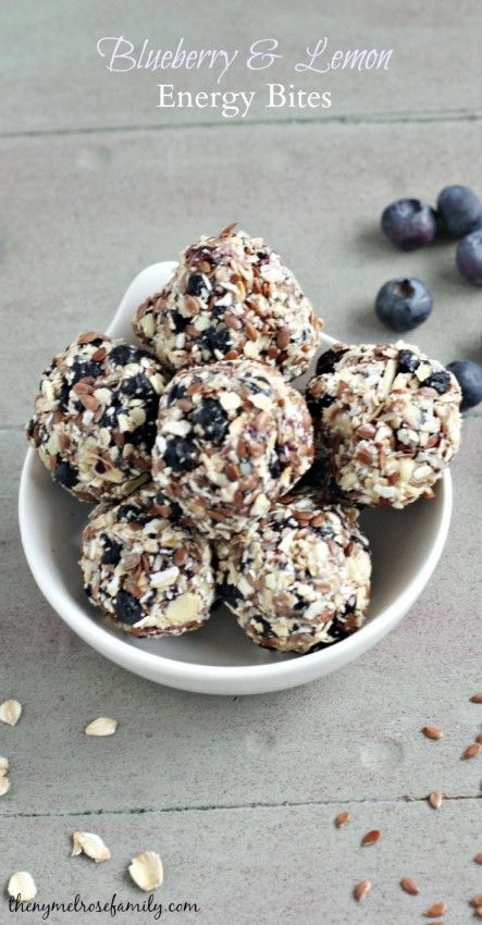 Blueberry & Lemon Energy Bites