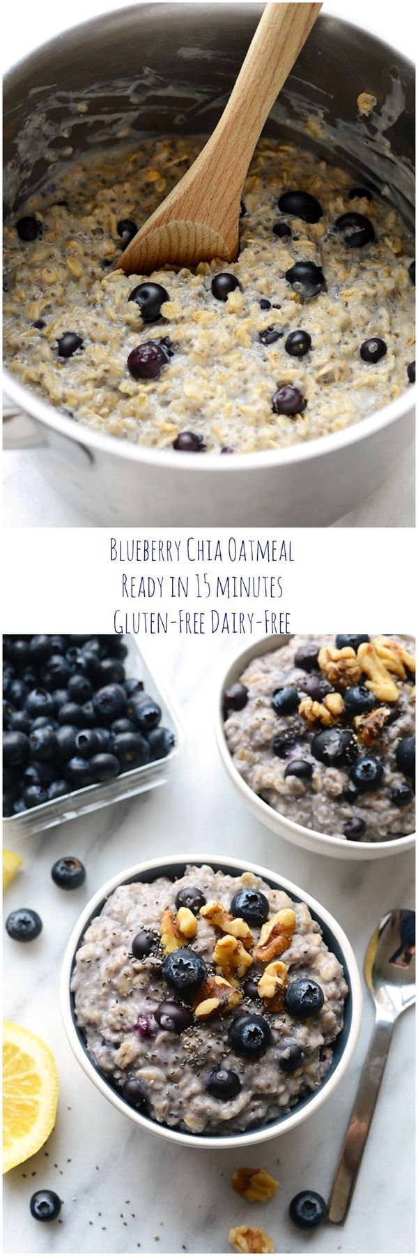 Blueberry Chia Oatmeal