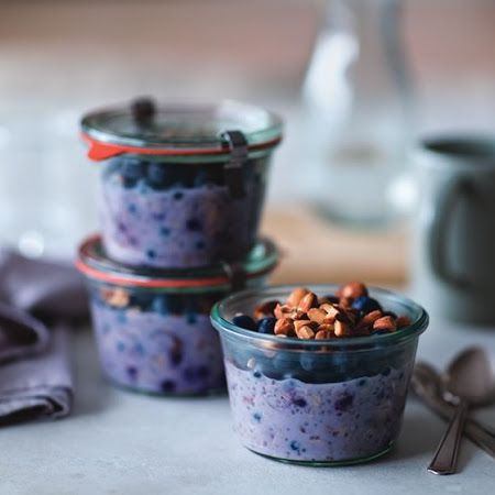 Blueberry-Chia Overnight Oats - Ellie Krieger