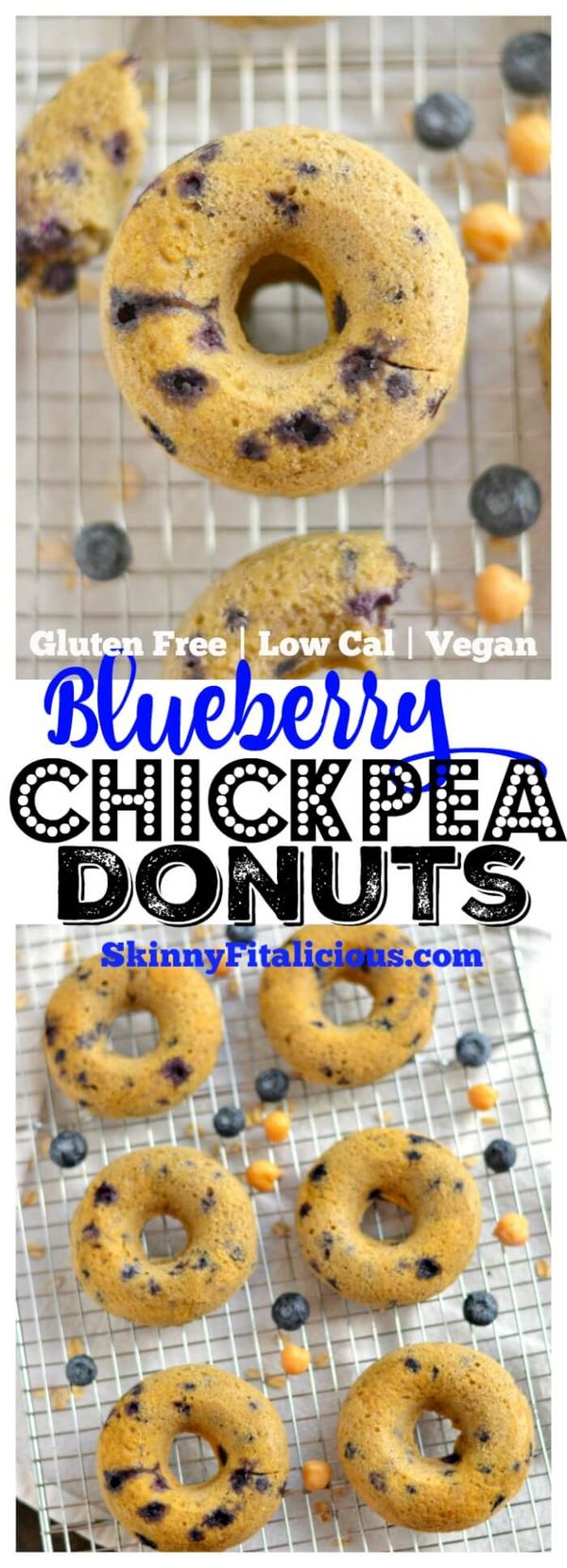 Blueberry Chickpea Donuts