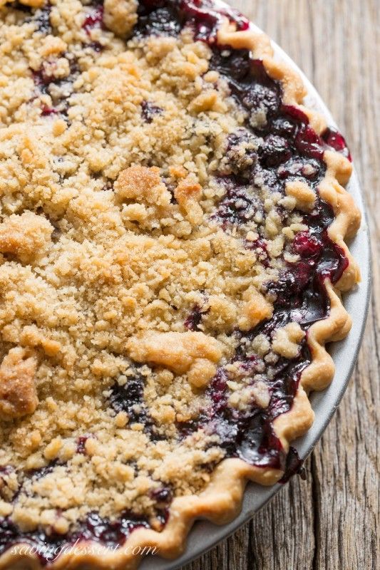 Blueberry Crumble Pie