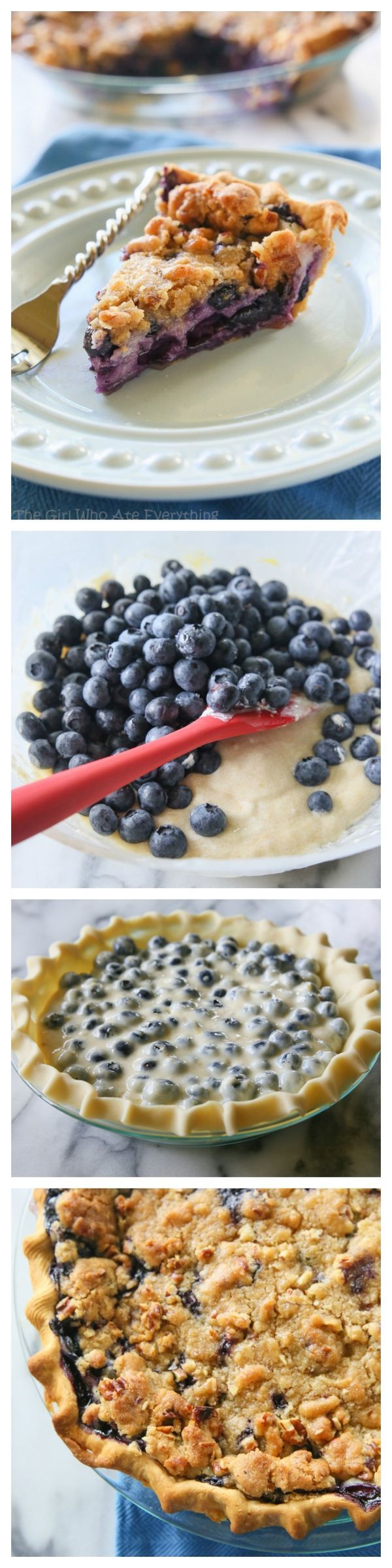 Blueberry Custard Pie