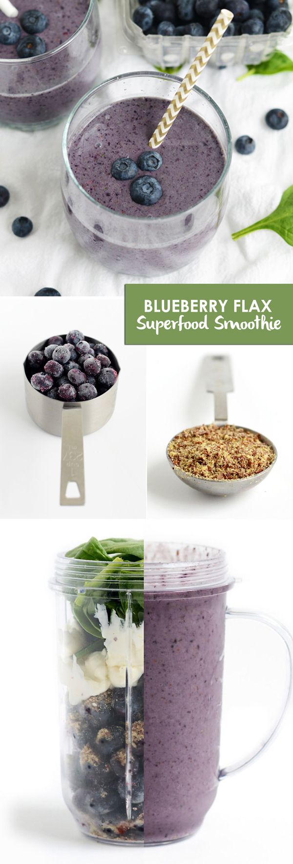 Blueberry Flax Superfood Smoothie