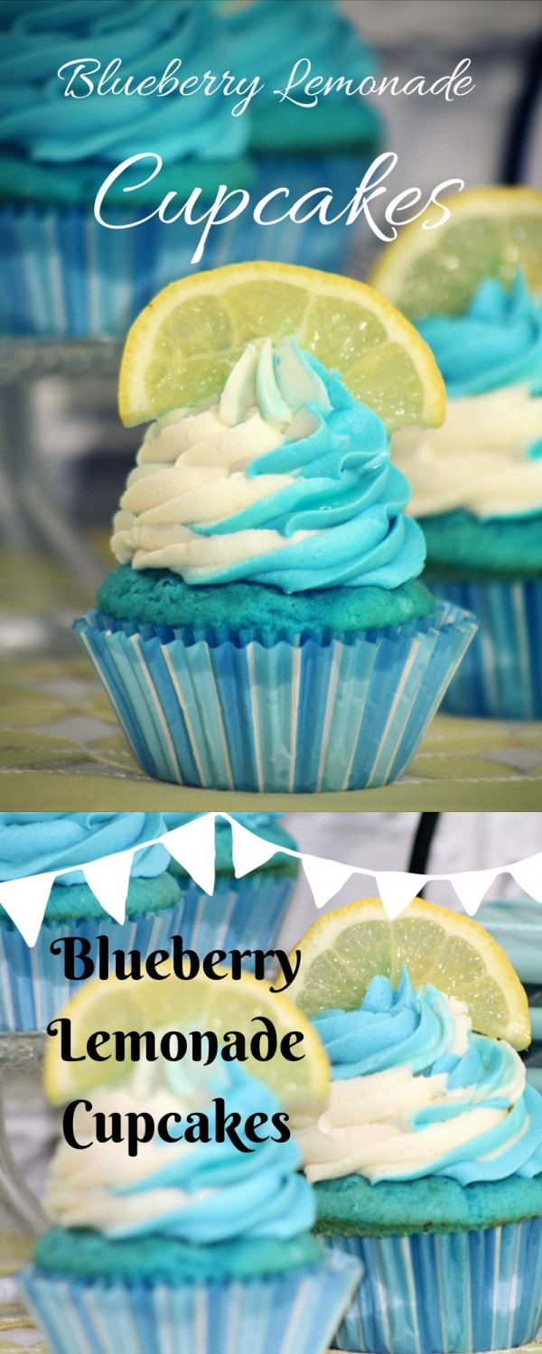 Blueberry Lemonade Cupcakes