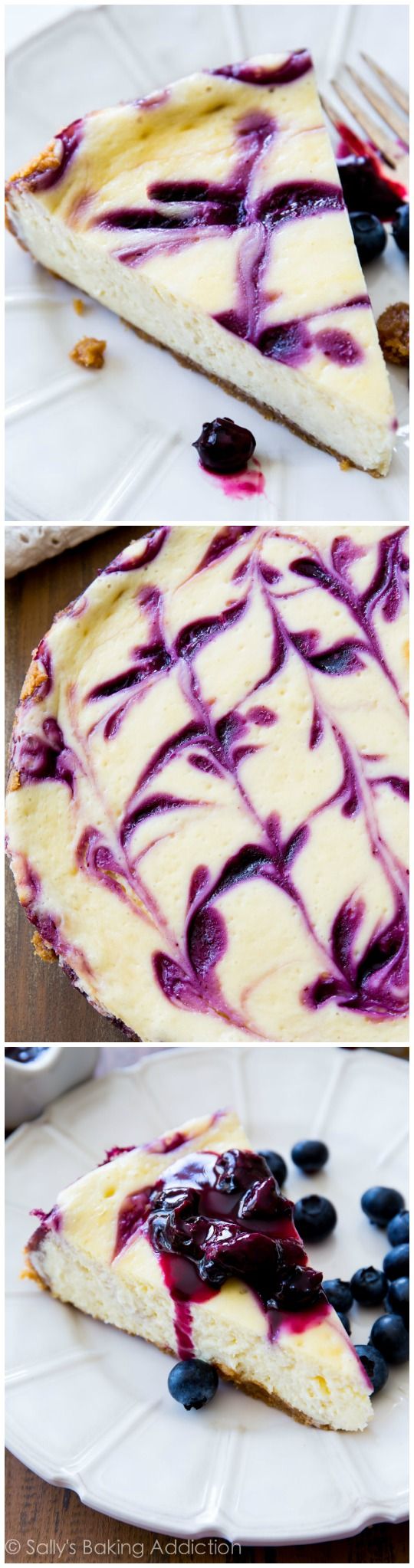 Blueberry Swirl Cheesecake