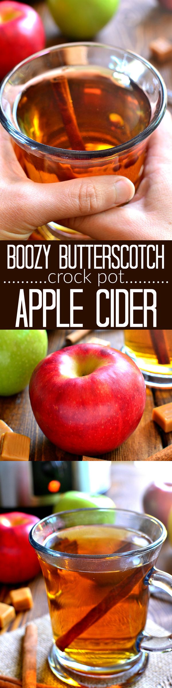 Boozy Butterscotch Crock Pot Apple Cider