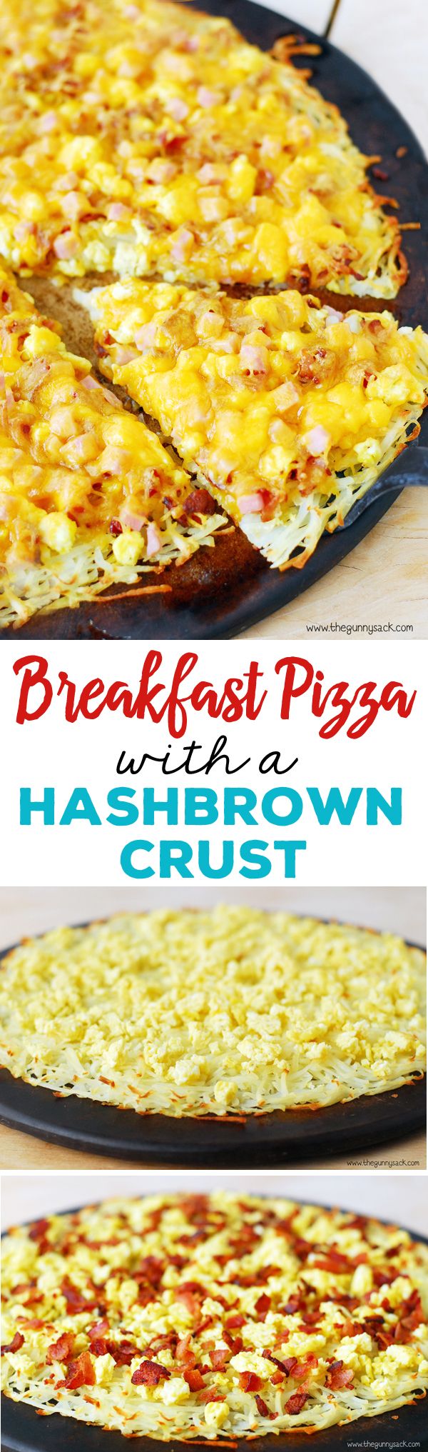 Breakfast Pizza with Hash Brown Crust