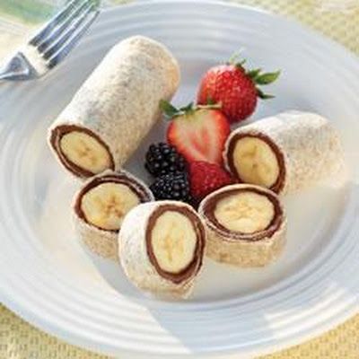 Breakfast Roll-Ups with Nutella®