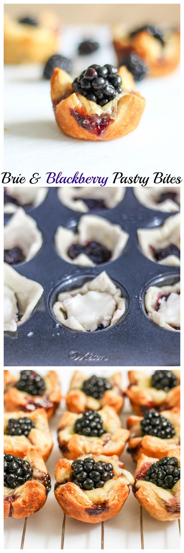 Brie & Blackberry Pastry Bites