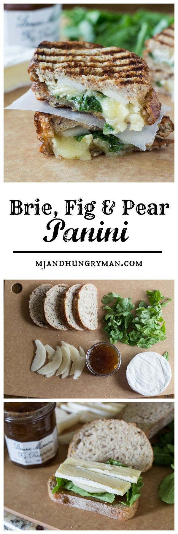 Brie, Fig & Pear Panini