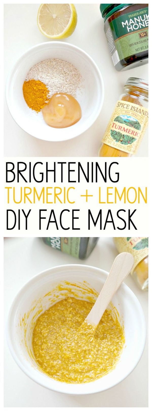 Brightening Turmeric and Lemon DIY Face Mask