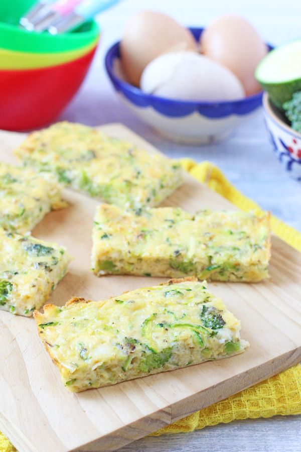 Broccoli & Cheese Frittata Fingers