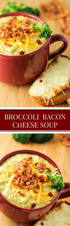 Broccoli Bacon Cheese Soup