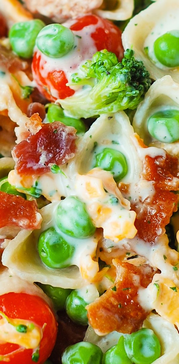 Broccoli Bacon Ranch Pasta Salad