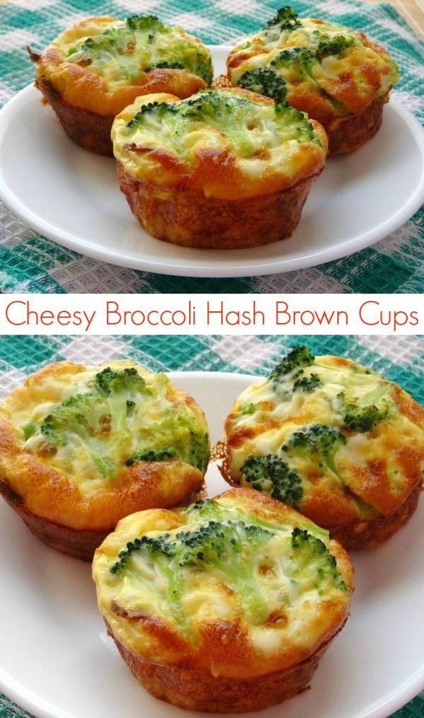 Broccoli Hash Brown Cheese Cups