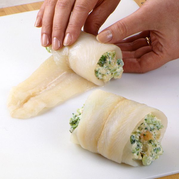 Broccoli-Stuffed Sole