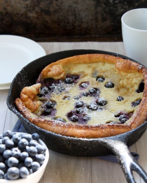 Brown Butter Blueberry Dutch Baby