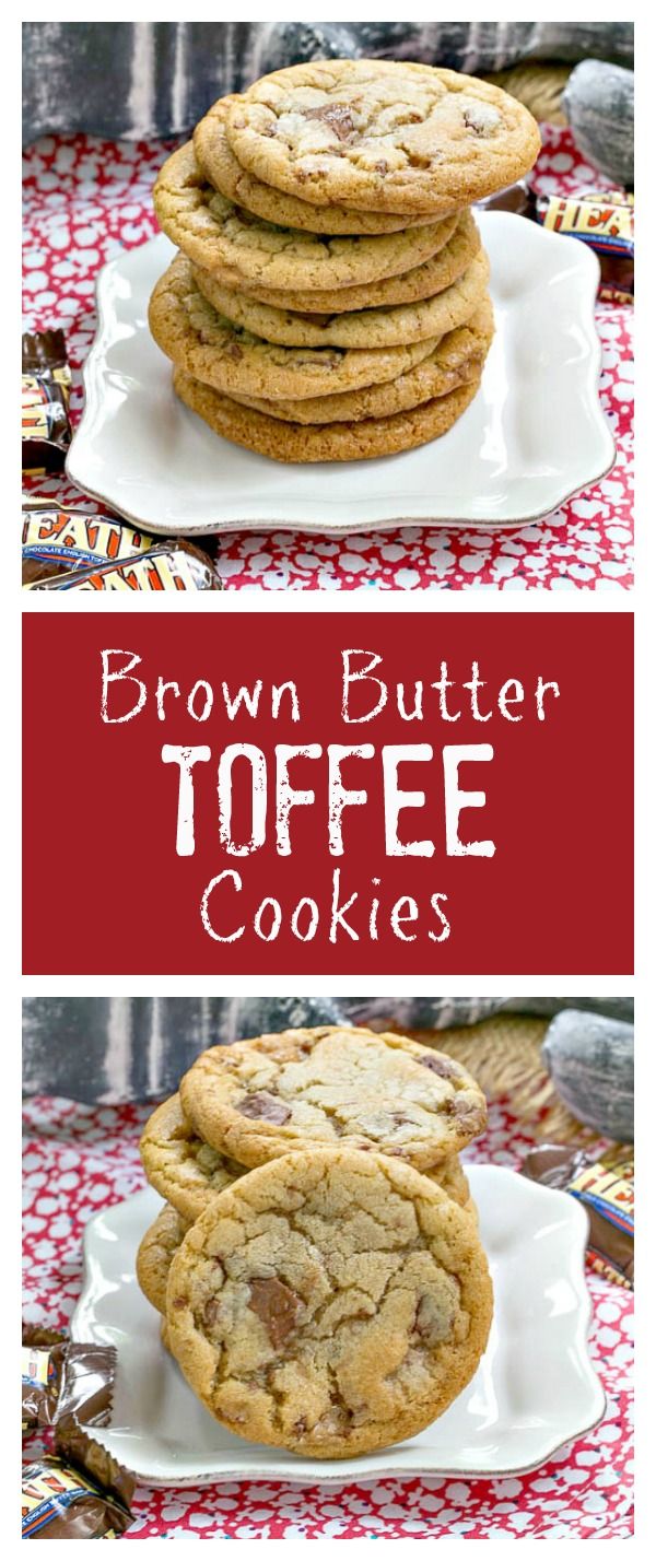 Brown Butter Toffee Cookies #GuestPost