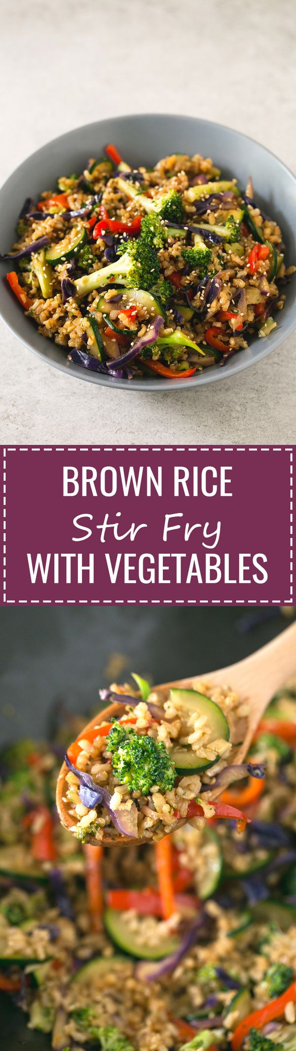 Brown Rice Stir-Fry with Vegetables