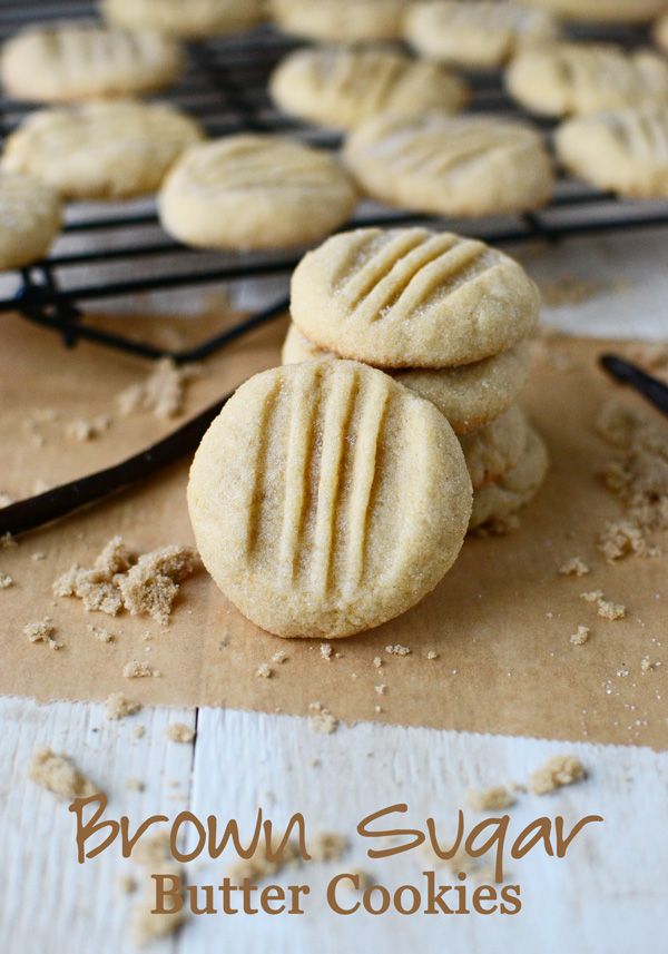 Brown sugar butter cookies