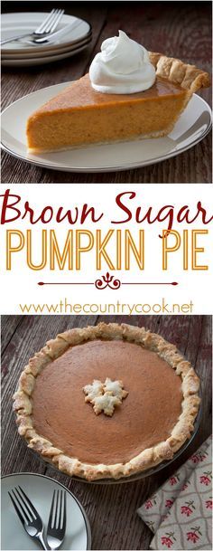 Brown Sugar Pumpkin Pie