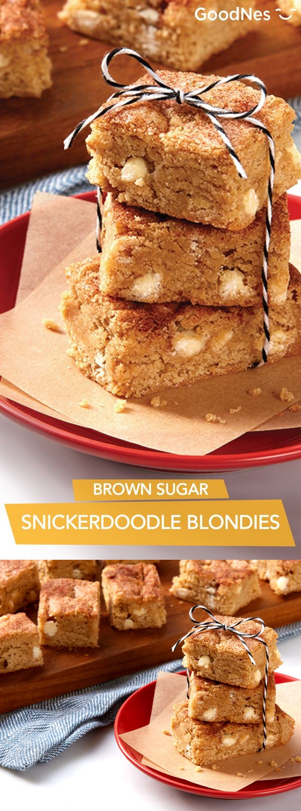 Brown Sugar Snickerdoodle Blondies