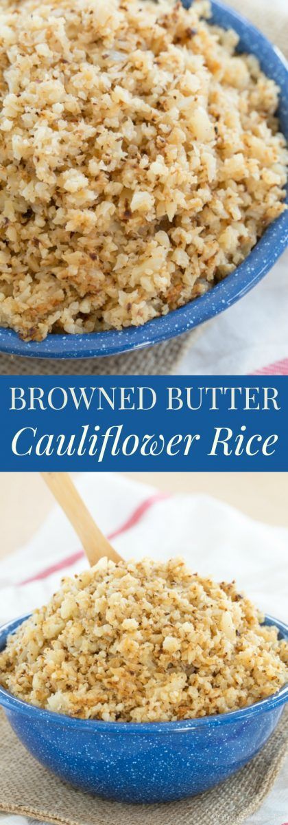 Browned Butter Cauliflower Rice