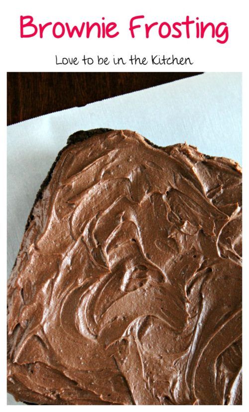 Brownie Frosting