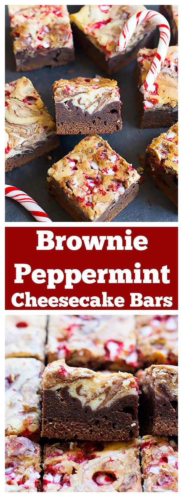 Brownie Peppermint Cheesecake Bars