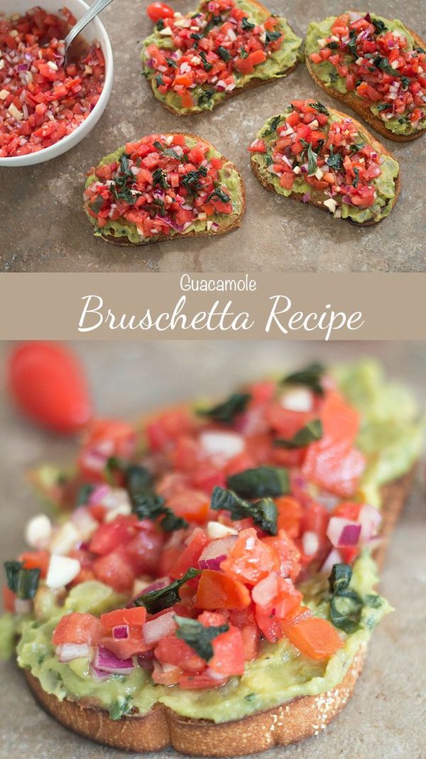 Bruschetta Recipe With Guacamole