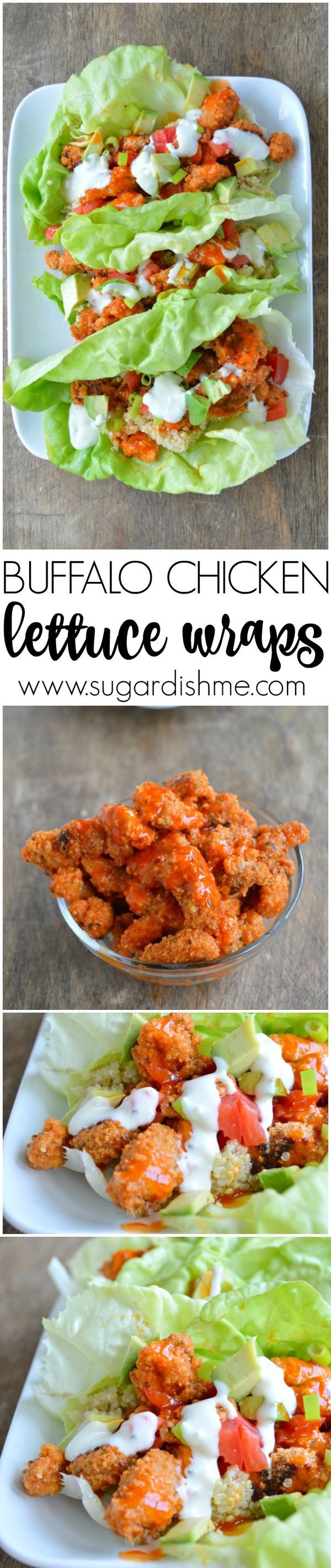 Buffalo Chicken Lettuce Wraps