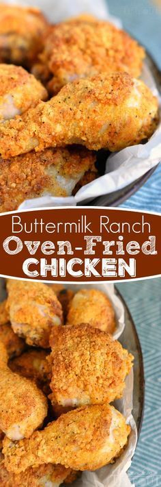 Buttermilk Ranch Oven-Fried Chicken