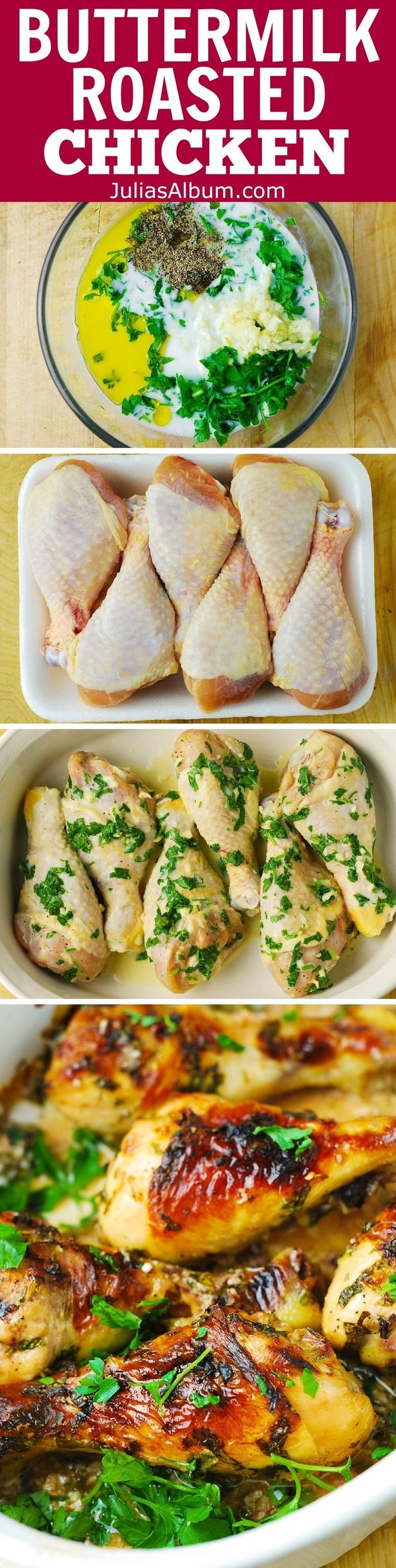 Buttermilk Roast Chicken with Garlic