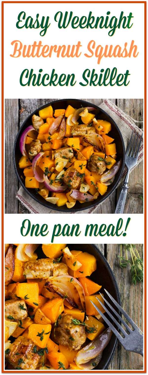 Butternut Squash Chicken Skillet (Whole30, Paleo