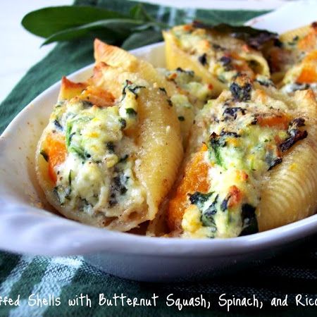 Butternut Squash, Ricotta & Spinach Stuffed Shells