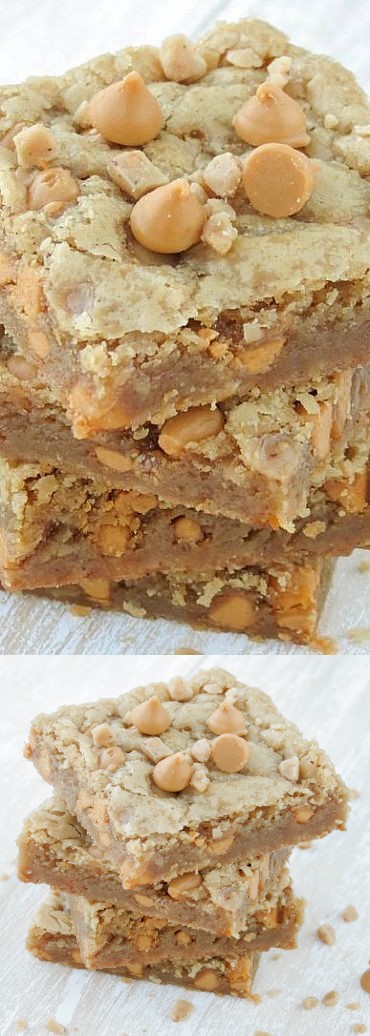 Butterscotch Toffee Blondies